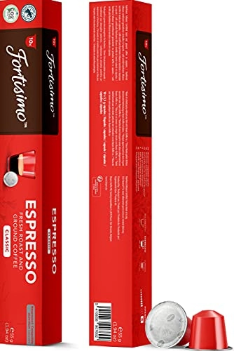 Cápsulas De Café Fortisimo, Espresso Classico Em Alumínio, Compatível Com A Máquina Nespresso, Conté
