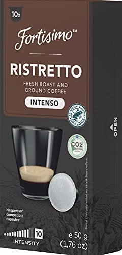 Cápsulas De Café Fortisimo, Ristretto Intenso, Compatível Com A Máquina Nespresso, Contém 10 Cápsula