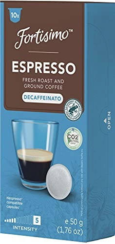 Cápsulas De Café Fortisimo, Descafeinado, Compatível Com A Máquina Nespresso, Contém 10 Cápsulas
