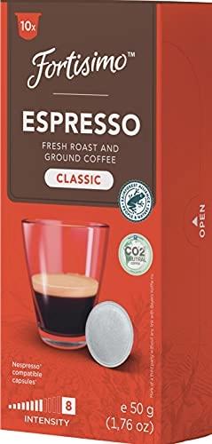 Cápsulas De Café Fortisimo, Espresso Classico, Compatível Com A Máquina Nespresso, Contém 10 Cápsula
