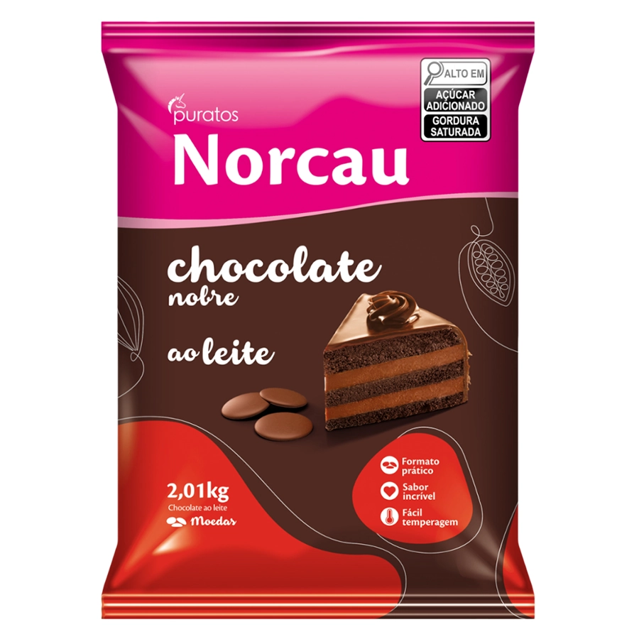 Choco Leite Norcau Moedas 2.01kg 4018478 Puratos