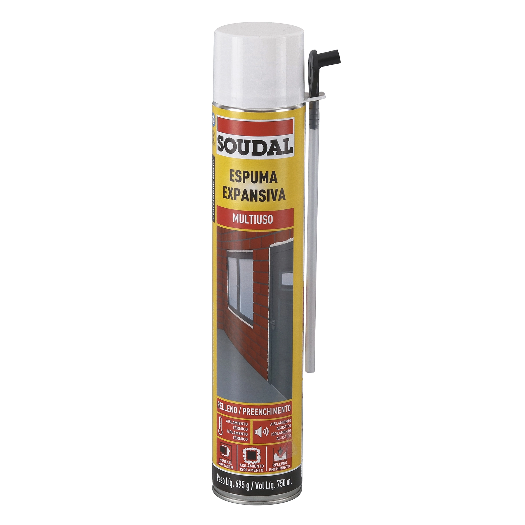 Espuma Expansiva Manual 750mL/695g Soudal