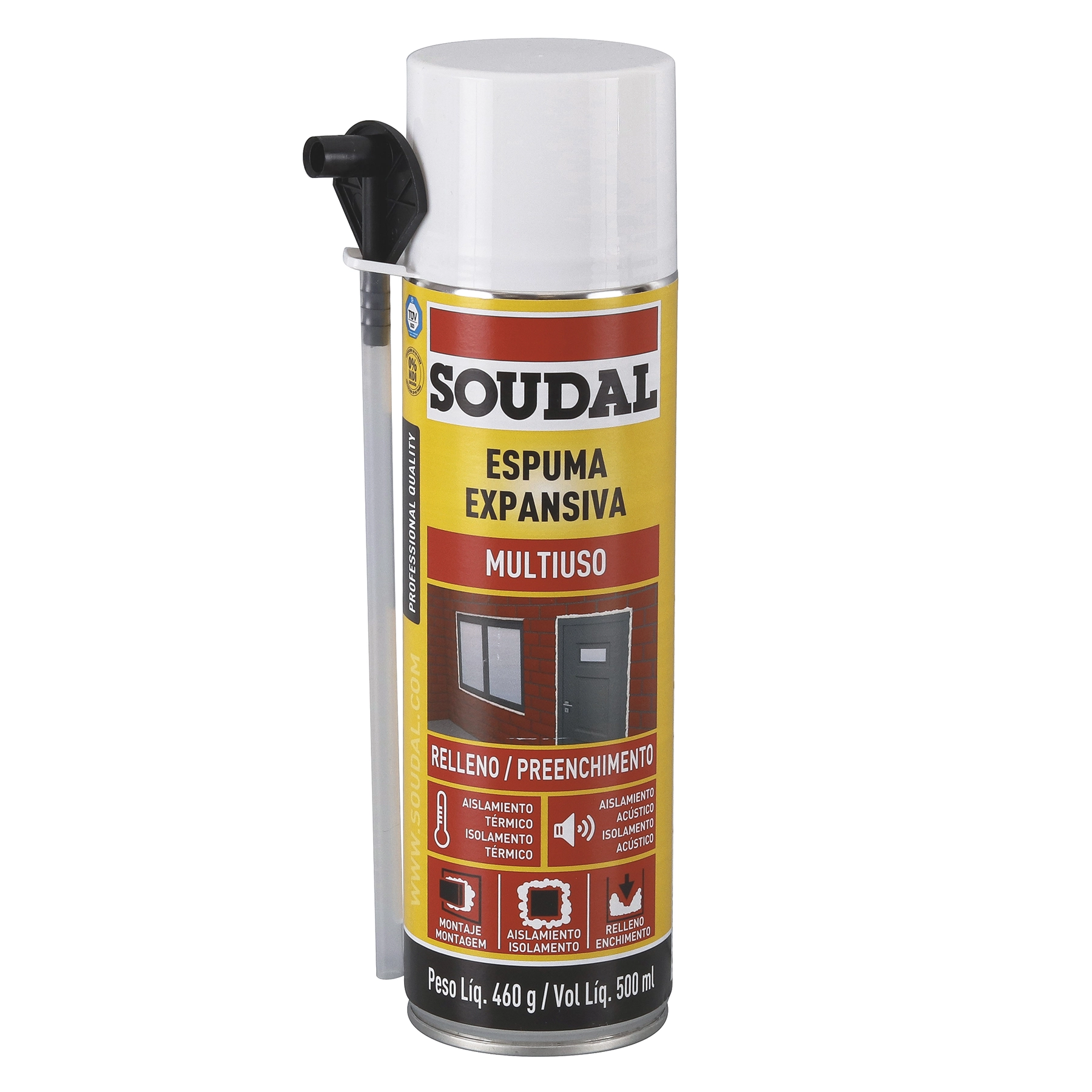 Espuma Poliuret.500ml Soudal