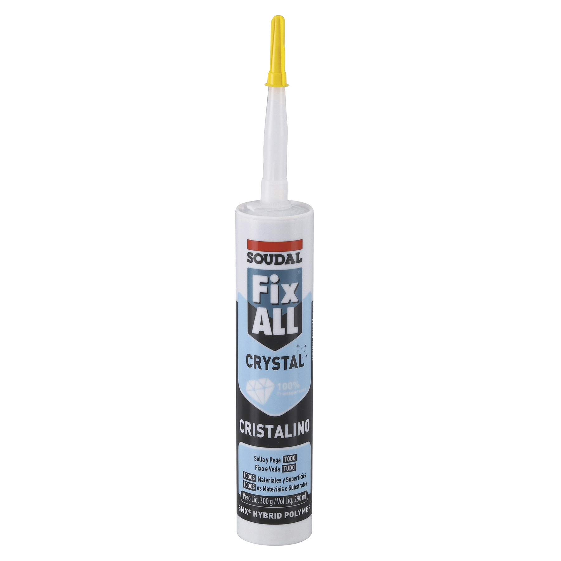 Selante Híbrido para Portas, Janelas, Fachadas Transparente Tubo 300g Soudal