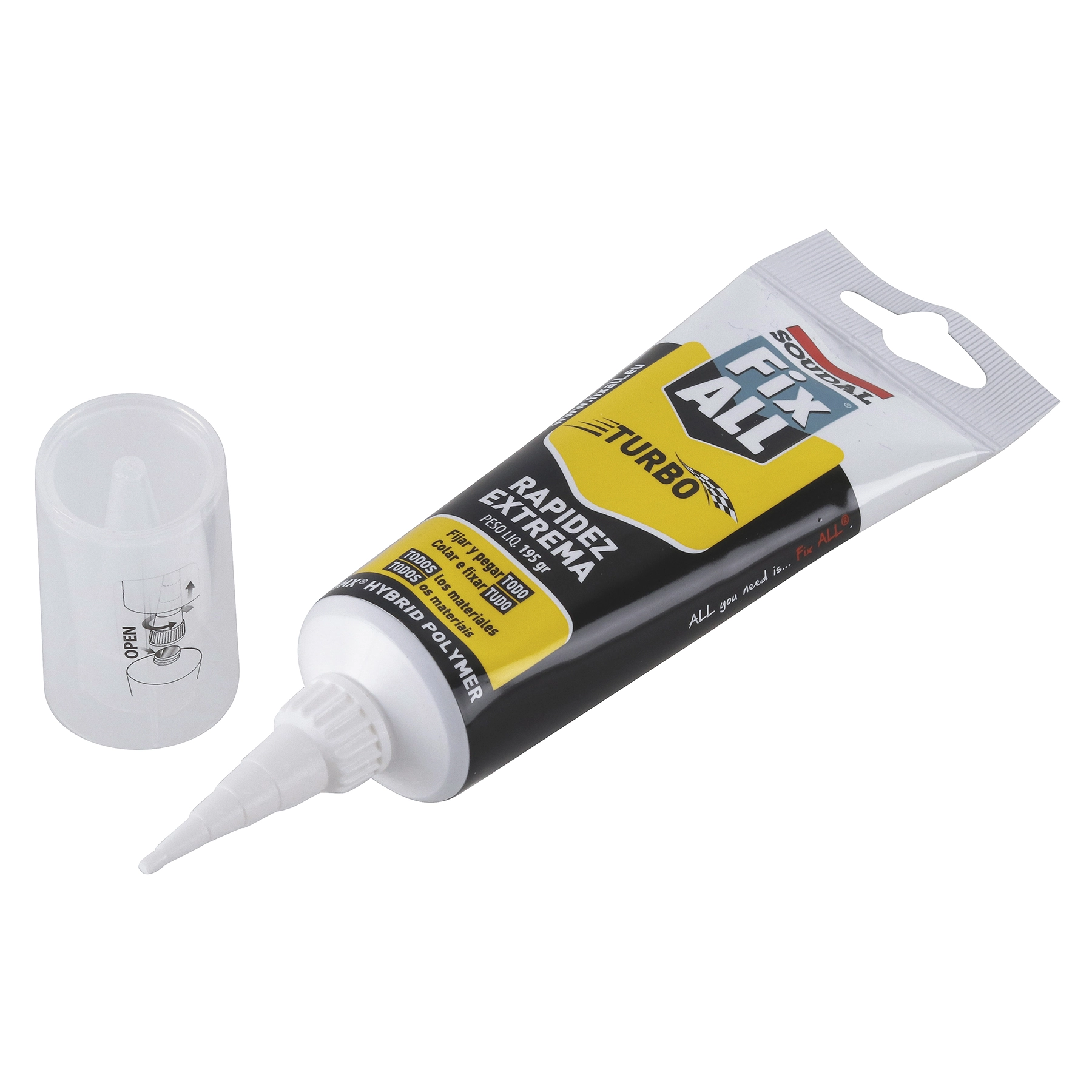 Selante Híbrido para Portas, Janelas, Fachadas Branco Bisnaga 195g Soudal