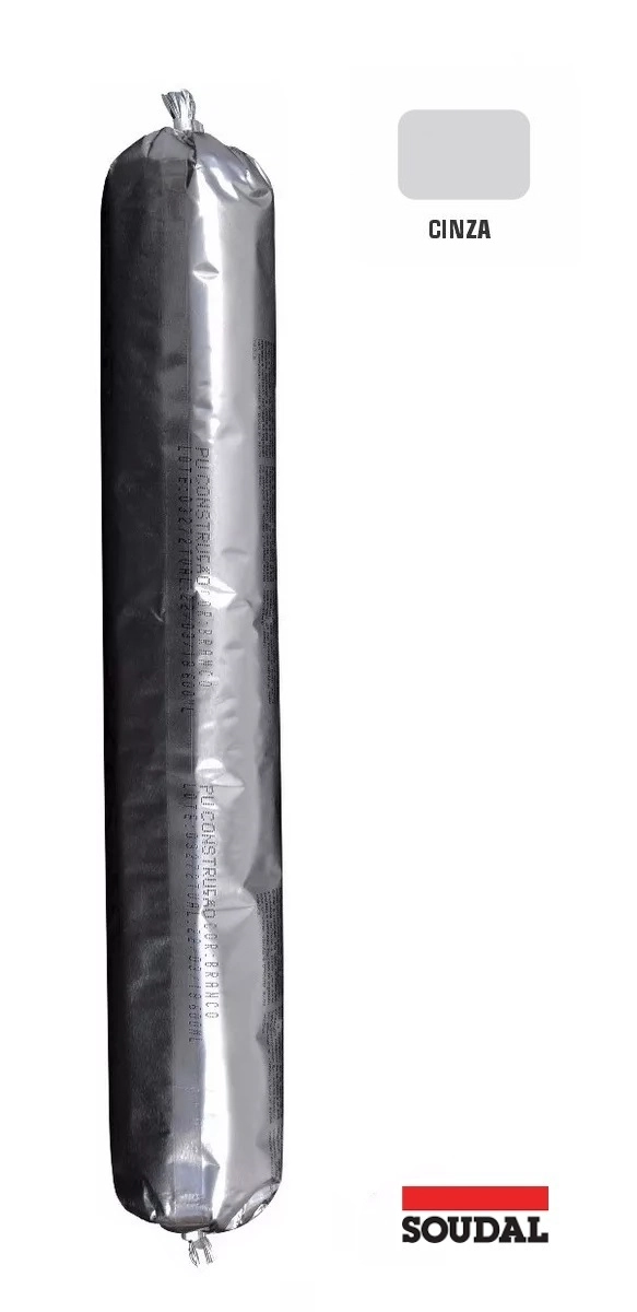 Selante Adesivo PRO PU40 Soudal - Sachê 900g - CINZA