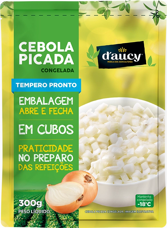 Cebola Picada Congelada D´AUCY Pacote 300g