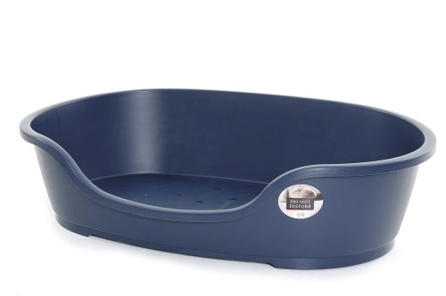 Do Not Disturb Plastic Dog Bed, 80 Cm, Royal Blue