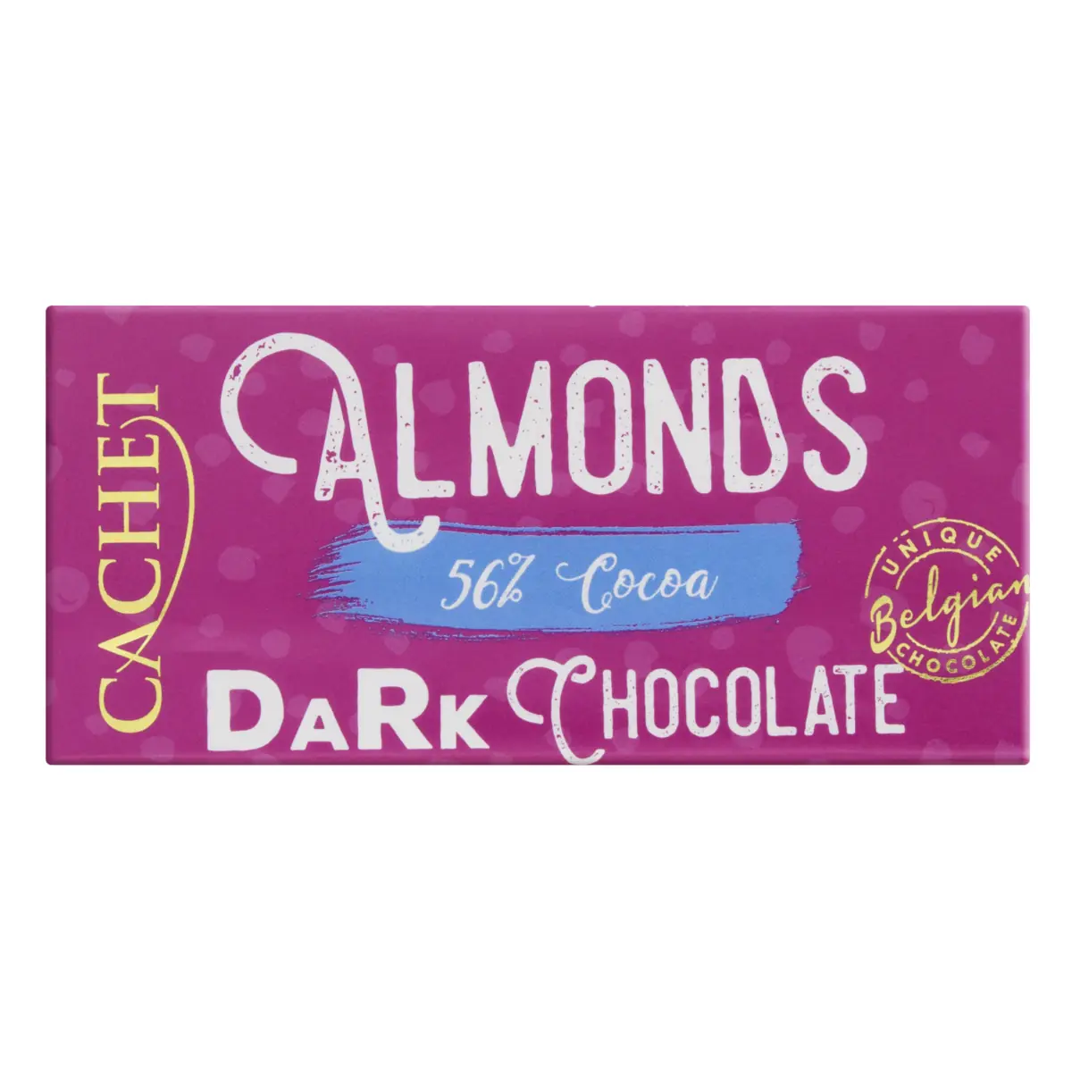 Chocolate Belga 56 Cacau Com Amêndoas Cachet Cartucho 40g