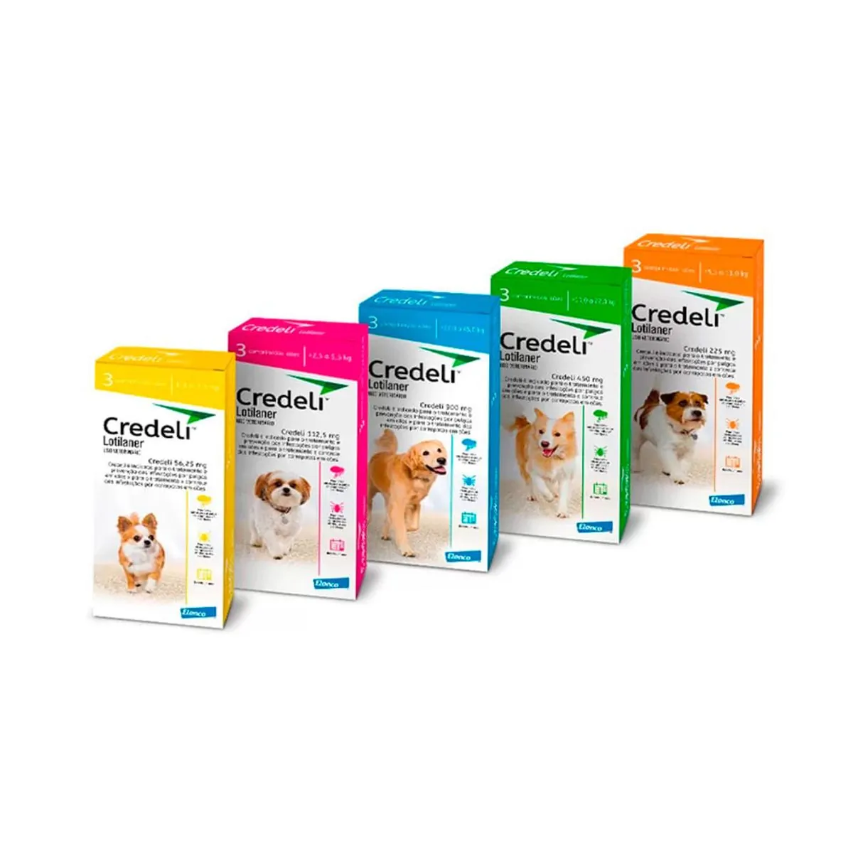 Antipulgas Credeli 112,5mg Cães 2,5 a 5,5kg