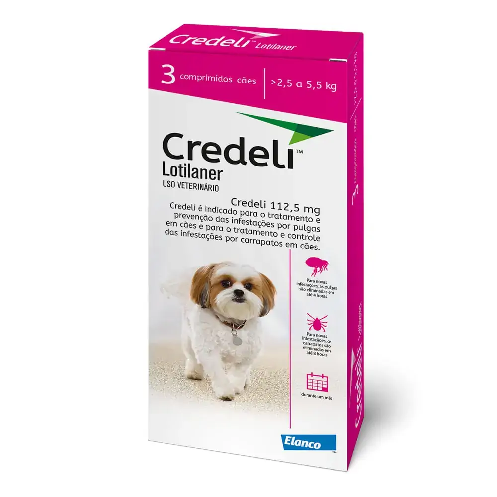Credeli Antipulgas E Anticarrapatos Para Cães 112.5mg