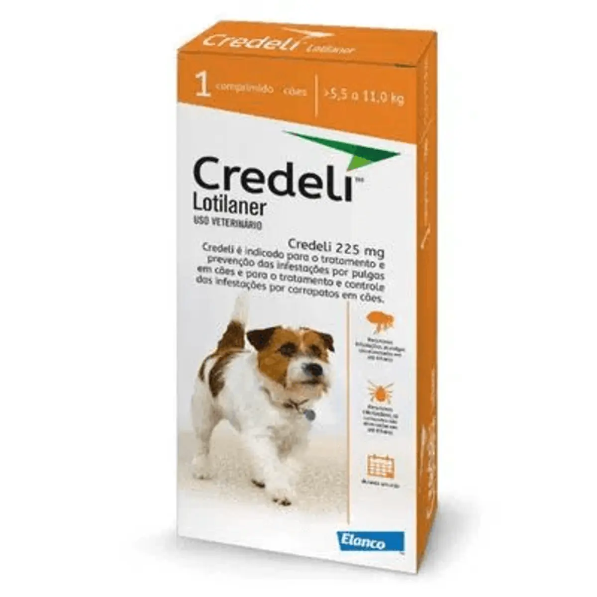 Credeli 225mg Caes 5,5 A 11kg 01cp250181