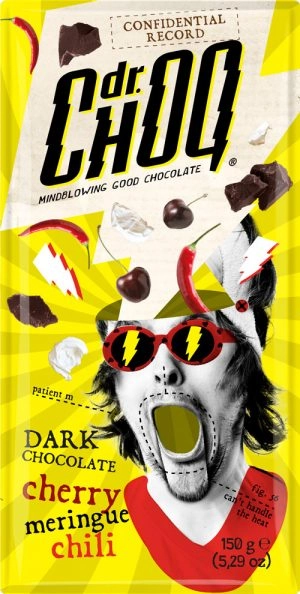 Choc Dr. Choq 150g Dark Cherry Meringue Chili