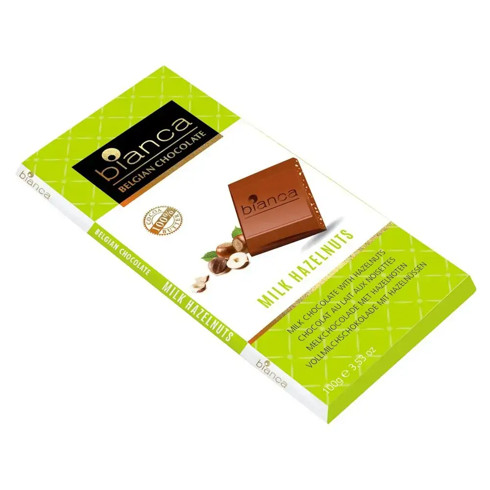 Choc Bianca Belgian Ao Leite C/avela 100g