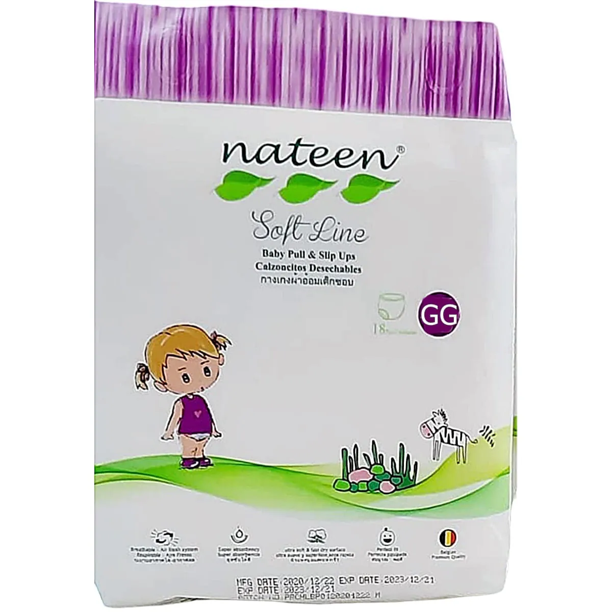 Fralda-Calça Pediátrica Nateen Soft GG 18 unidades