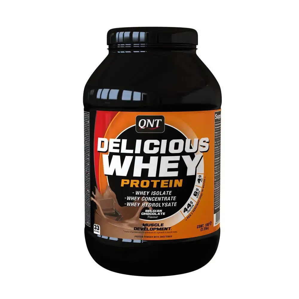 Delicious Whey Protein Chocolate Belga 1kg Qnt