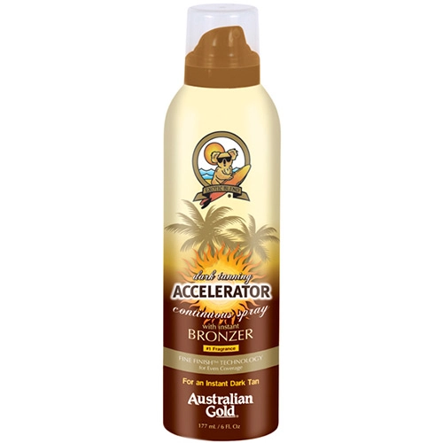 Acelerador De Bronzeado Australian Gold Dark Tanning Accelerator Com Instant Bronzer Continuous Spra