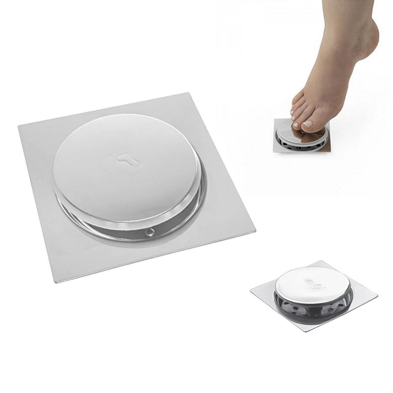 Ralo Click Inteligente Banheiro Aço Inox Pop Up Clic 10x10