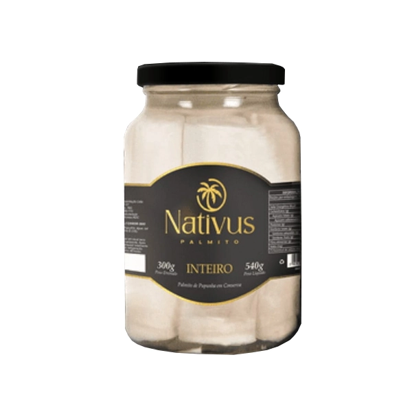 Palmito Nativus Pupunha Inteiro 300g