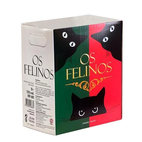 Vinho Os Felinos Bag Tinto 5lt