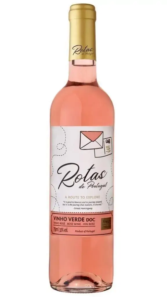 Vinho Português Rotas de Portugal Verde D.O.C. Rosé 750ml