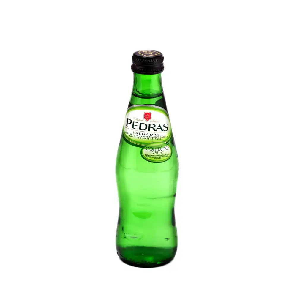 água Mineral Natural Com Gás Pedras Salgadas Garrafa 250ml