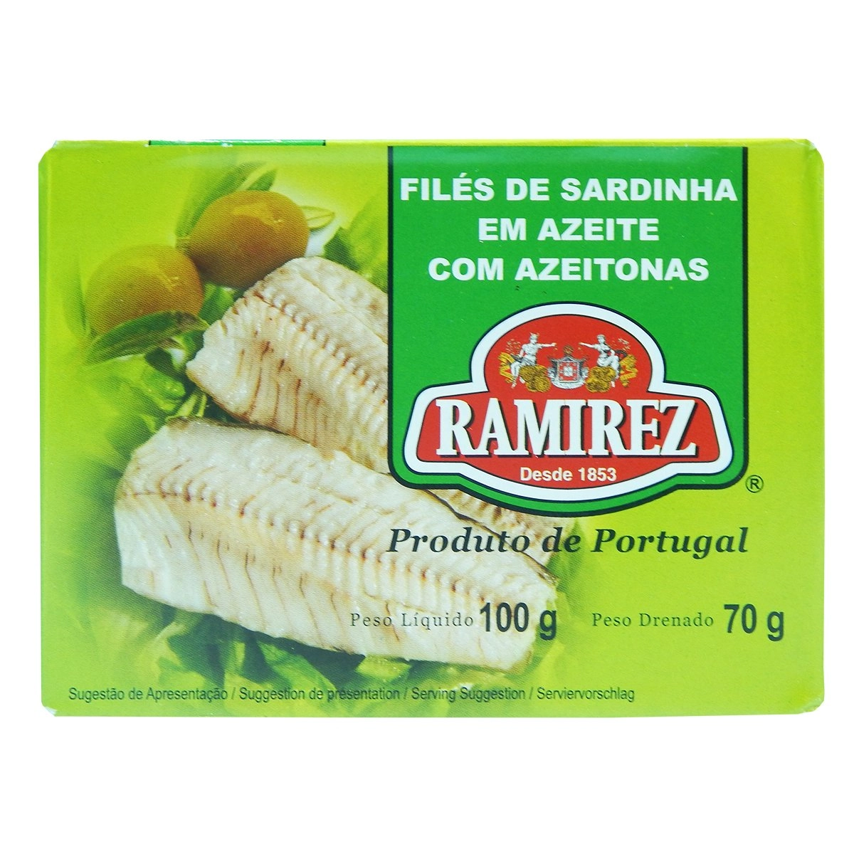 Filé de Sardinha com Azeite de Oliva RAMIREZ 100g