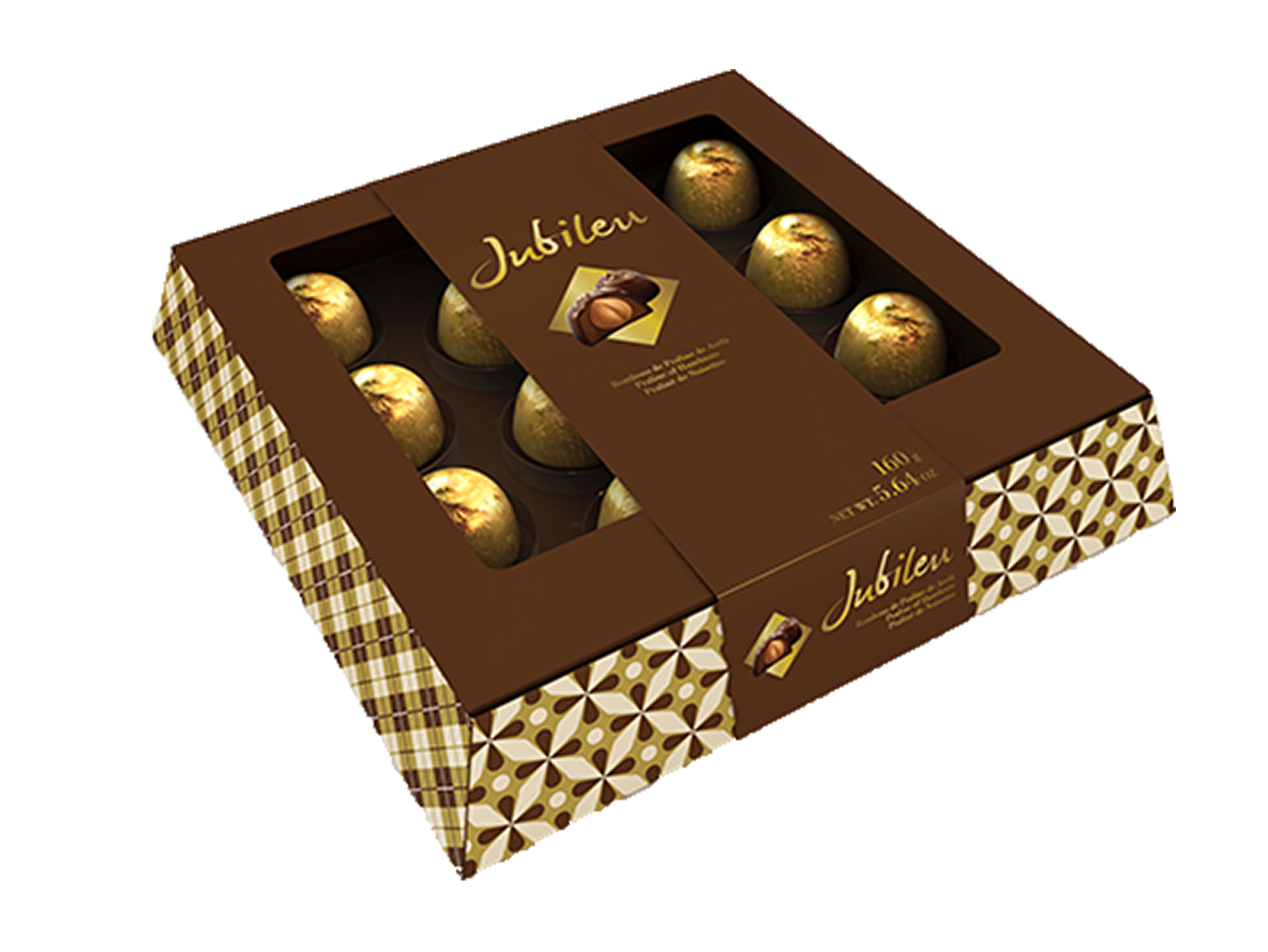 Bombom Praline De Avelã Jubileu Caixa 160g