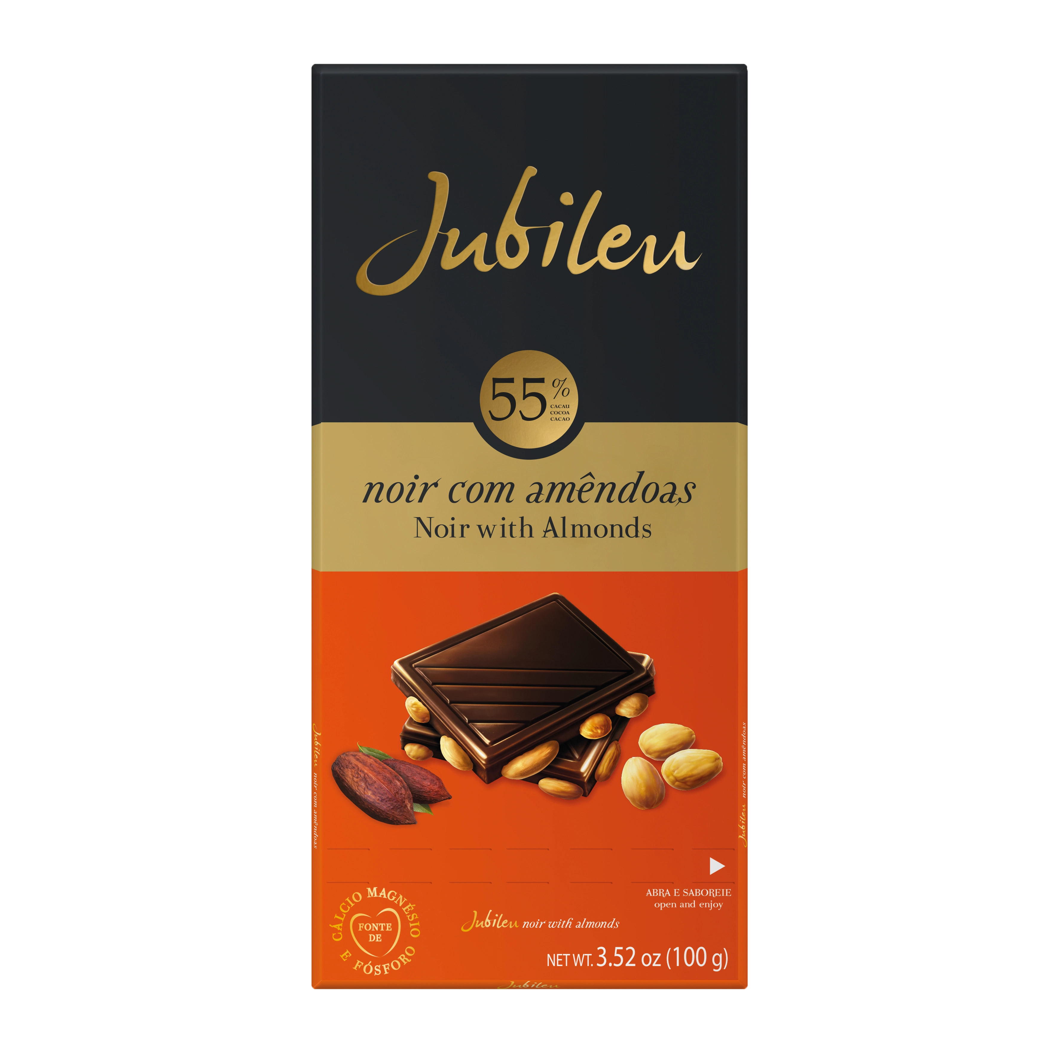 Choc Jubileu 55 C/ Amendoas 100g