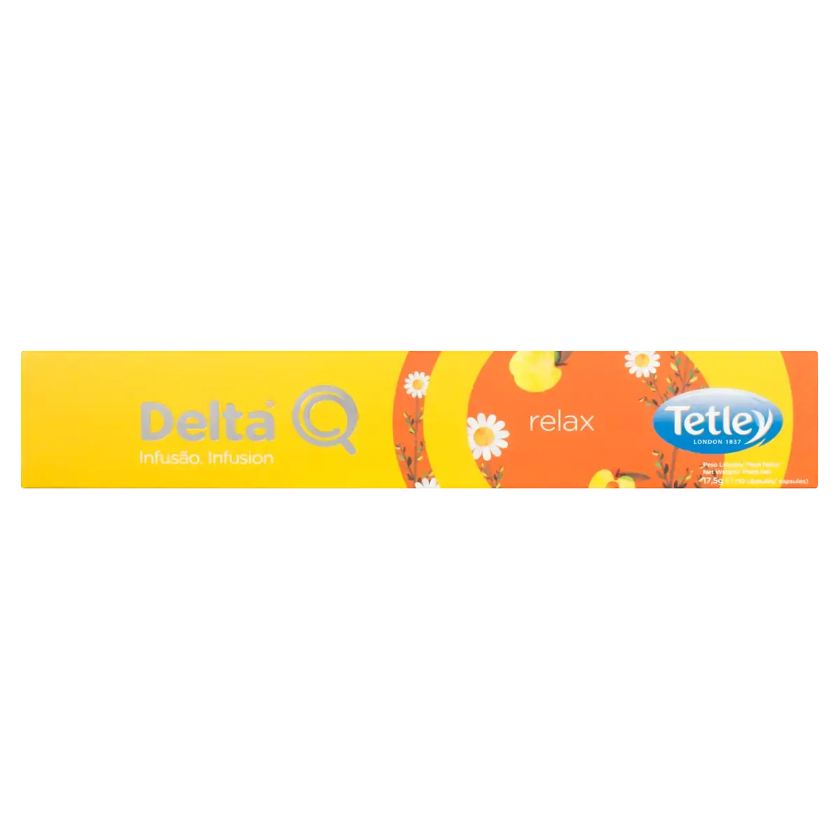 Infusão Em Cápsula Relax Camomila E Pêssego Delta Q Caixa 17,5g 10 Unidades
