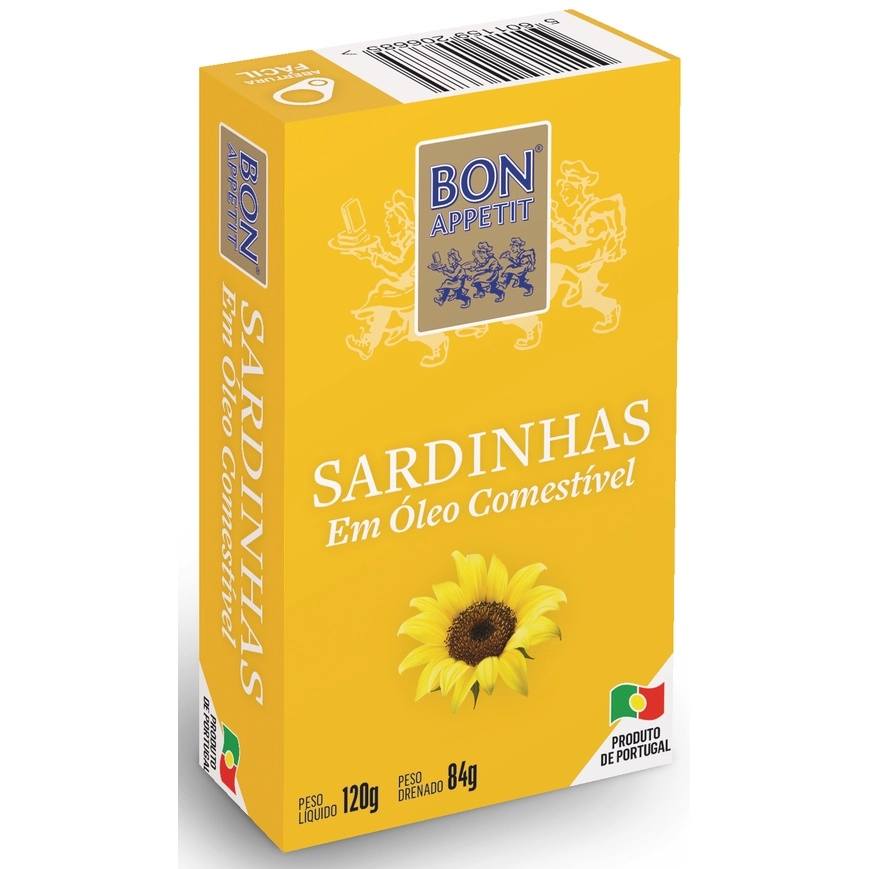 Sardinha Em Em Oleo De Girassol Bon Appetit 120g
