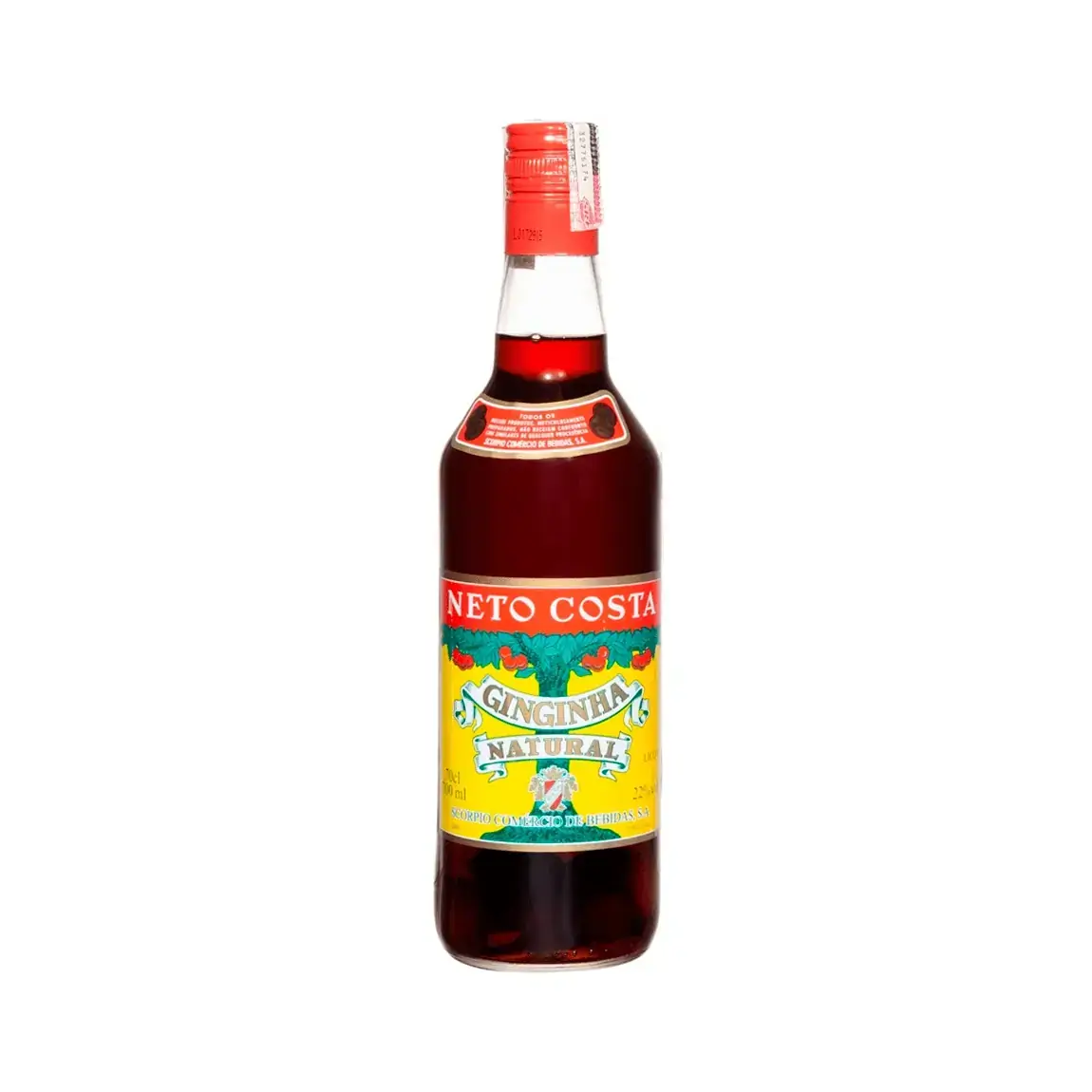 Licor Ginginha Natural com Fruto Neto Costa 700ml