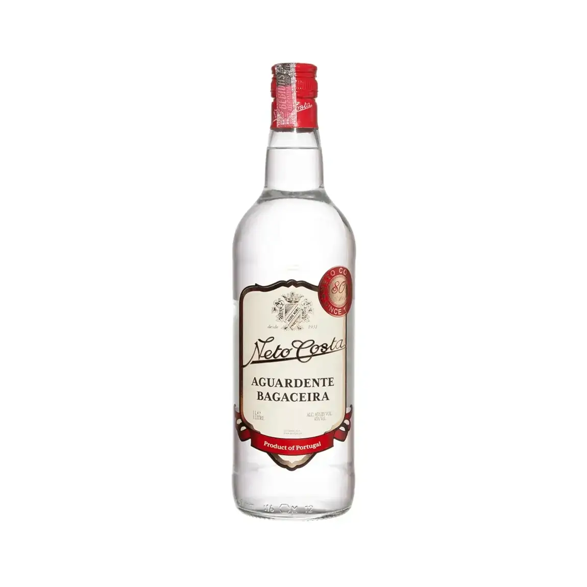 Aguardente Bagaceira Português Neto Costa 1000ml