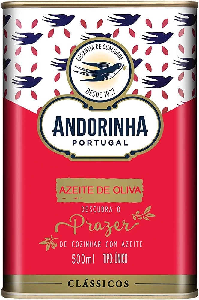 Azeite De Oliva Tipo único Português Andorinha Clássicos Lata 500ml