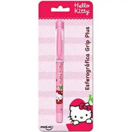 Molin Hello Kitty Grip Plus Esferográfica Azul 1 Unidade