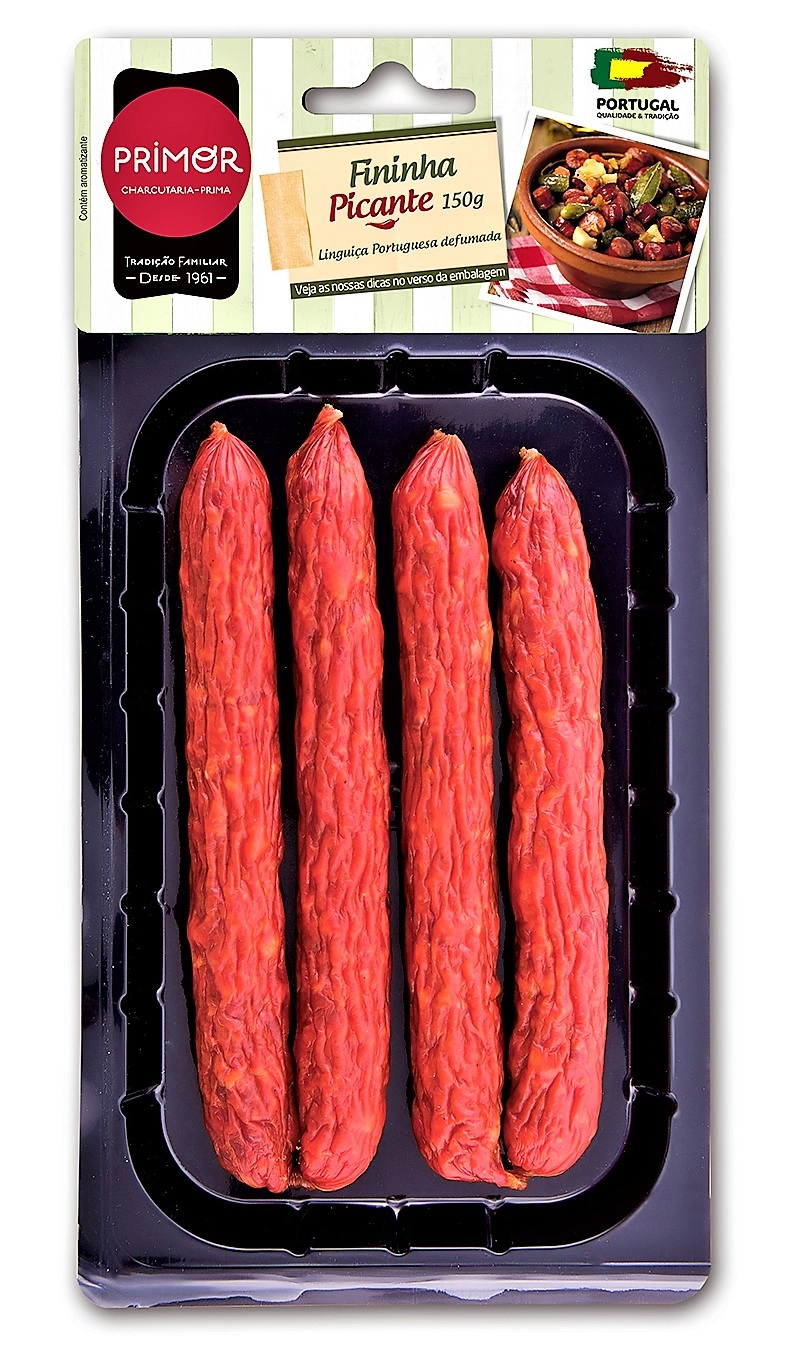 Linguiça Fininha Picante Primor 150g