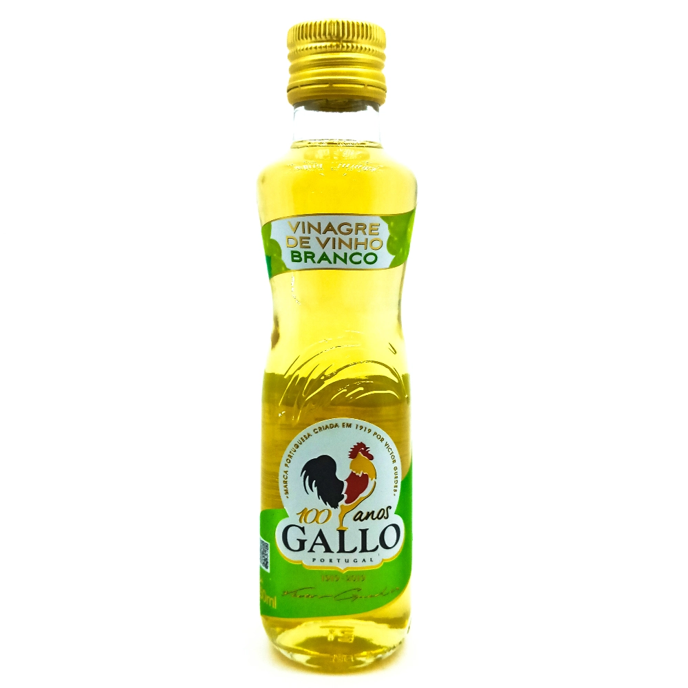 Vinagre De Vinho Branco Gallo Vidro 250ml