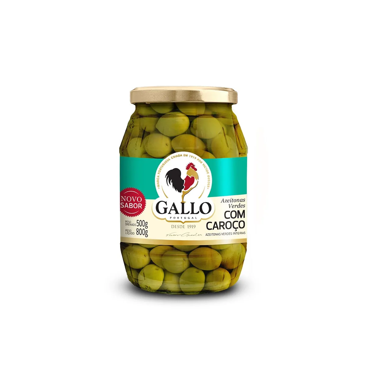 Azeitona Verde com Caroço Galo 800g