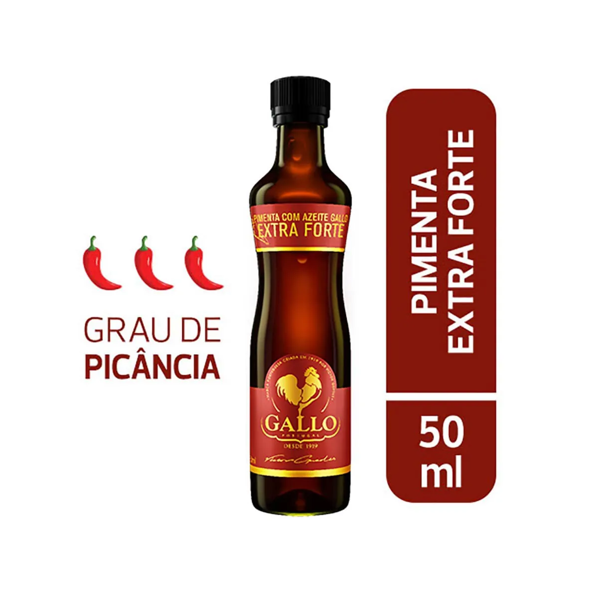 Molho de Pimenta Extraforte com Azeite Gallo Vidro 50ml