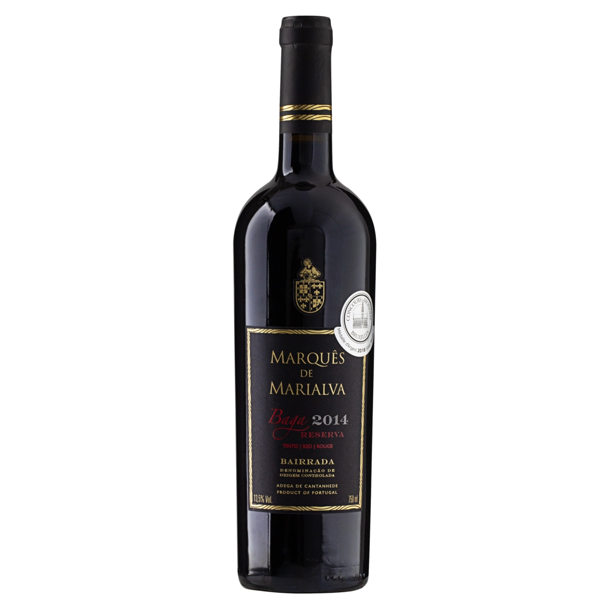 Vinho Português Tinto Reserva Marquês De Marialva Baga Bairrada Garrafa 750ml
