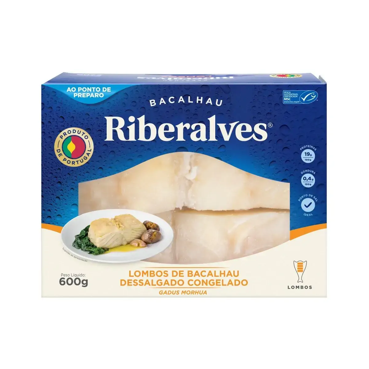Lombos de Bacalhau do Porto Dessalgado RIBEIRALVES 600g