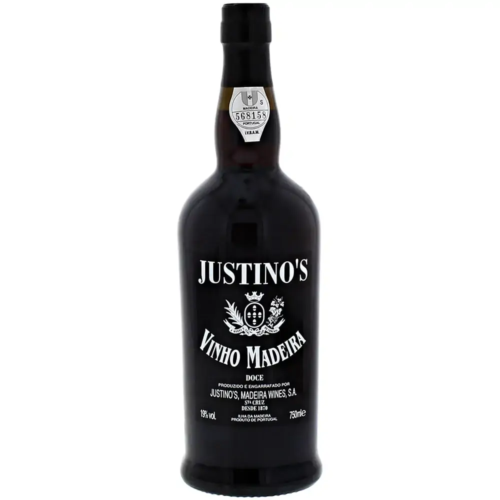Vinho Português Tinto Doce Justinos Ilha Da Madeira Garrafa 750ml