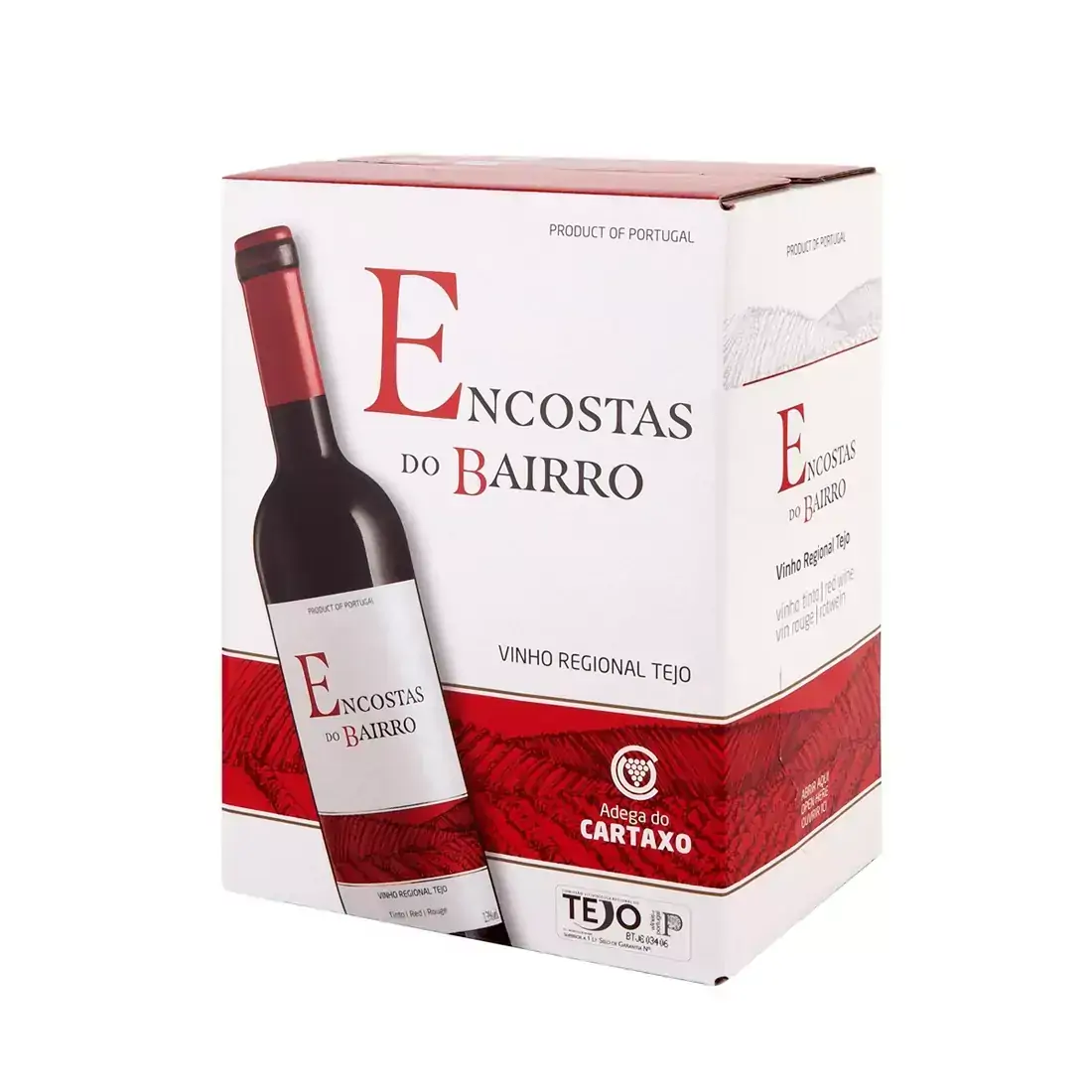 Vinho Encostas do Bairro Tinto Bag 5 Litros