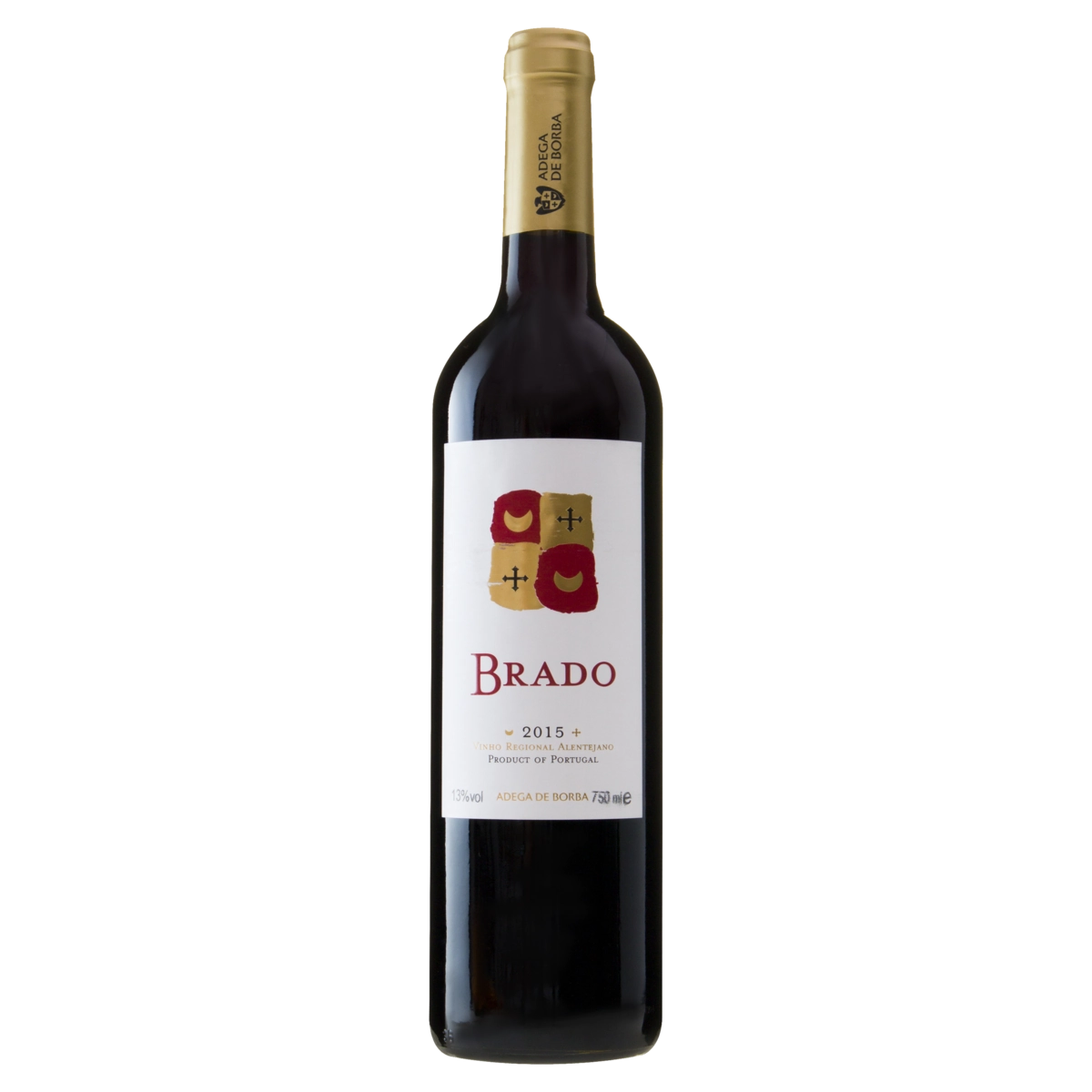 Vinho Português Tinto Seco Brado Aragonez Castelão Touriga Franca Trincadeira Alentejano Garrafa 750
