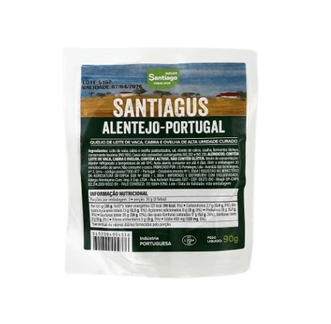 Qj Leite Misto Portugues Santiagus 90g