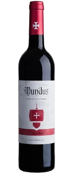 Vinho Português Tinto Meio Seco Mundus Aragonez Syrah Lisboa Garrafa 750ml