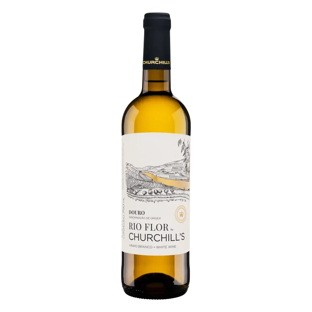 Vinho Português Branco Seco Rio Flor by Churchill's Douro Garrafa 750ml
