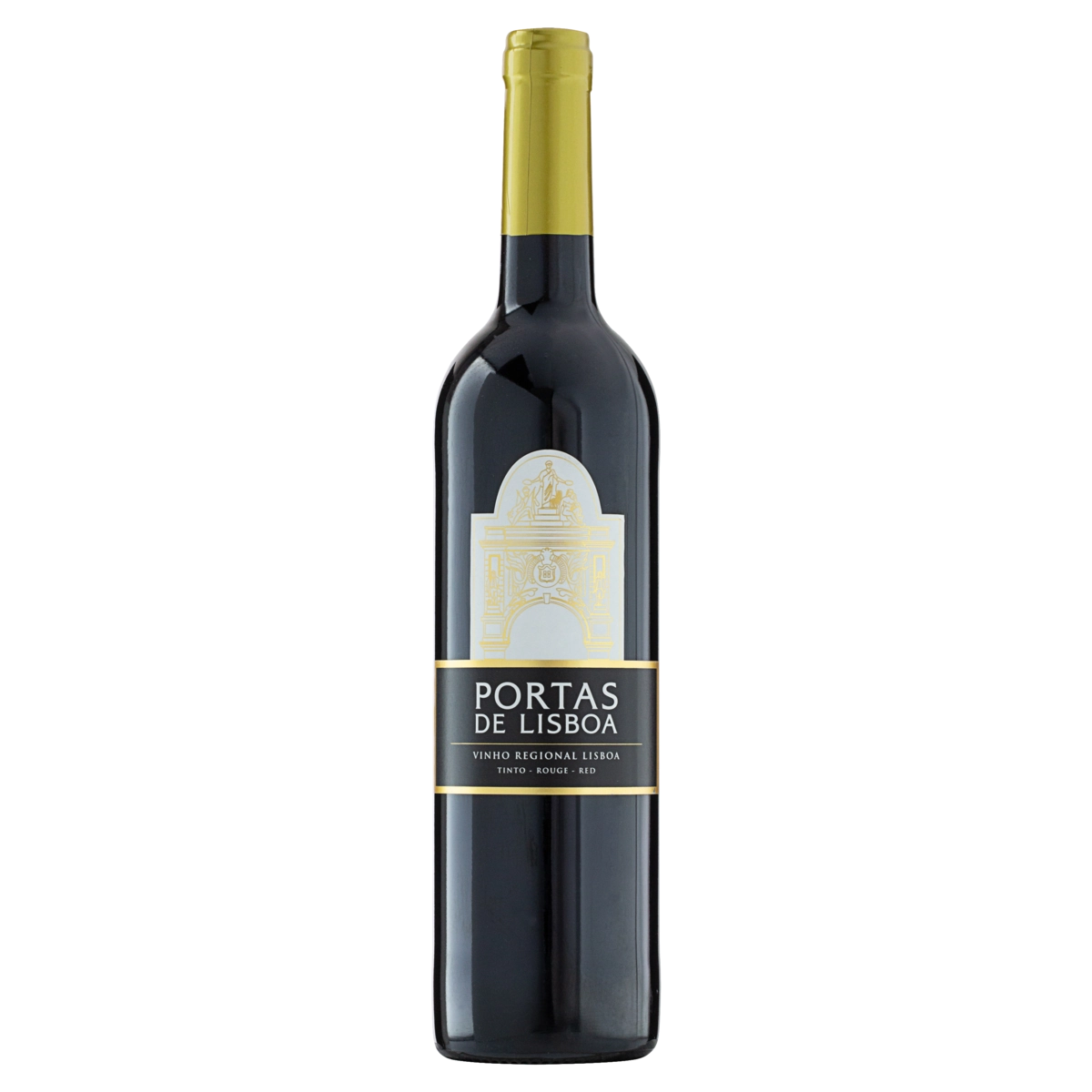 Vinho Português Tinto Meio Seco Portas De Lisboa Castelão Touriga Nacional Syrah Lisboa Garrafa 750m