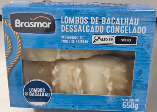 Bacalhau Lombo Dessalgado Cong Brasmar 800g