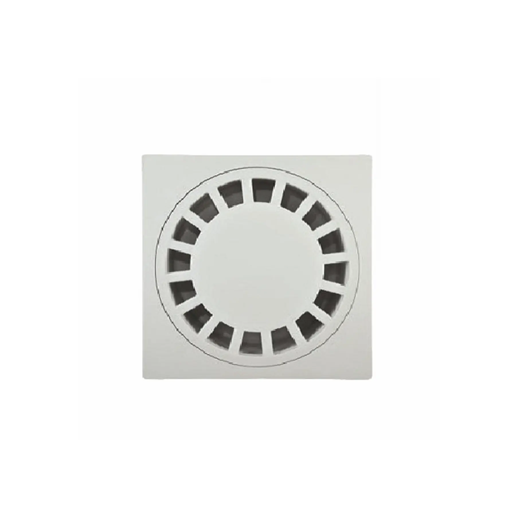 Ralo com Sifão Quadrado em Polipropileno 15x15cm Cinza Odem